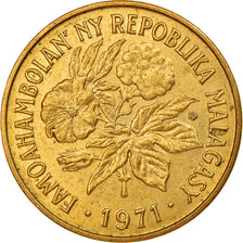 Coin, Madagascar, 20 Francs, 4 Ariary, 1971, Paris, VF(30-35), Aluminum-Bronze
