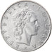 Moneta, Włochy, 50 Lire, 1961, Rome, VF(30-35), Stal nierdzewna, KM:95.1