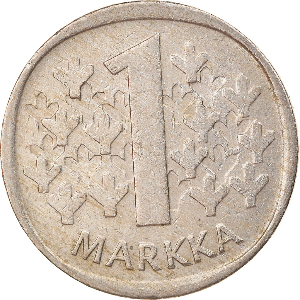 Münze, Finnland, Markka, 1981, S+, Copper-nickel, KM:49a