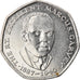 Coin, Jamaica, Elizabeth II, 25 Cents, 1993, Franklin Mint, EF(40-45), Nickel
