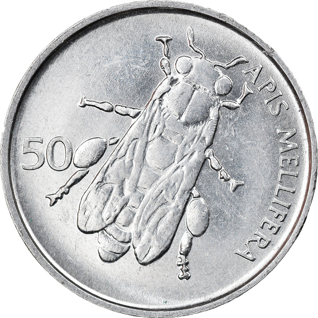 Monnaie, Slovénie, 50 Stotinov, 1996, TTB, Aluminium, KM:3