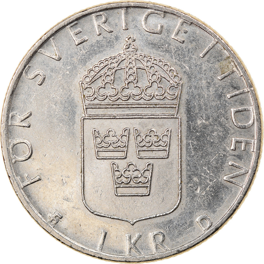Coin, Sweden, Carl XVI Gustaf, Krona, 1992, EF(40-45), Copper-nickel, KM:852a