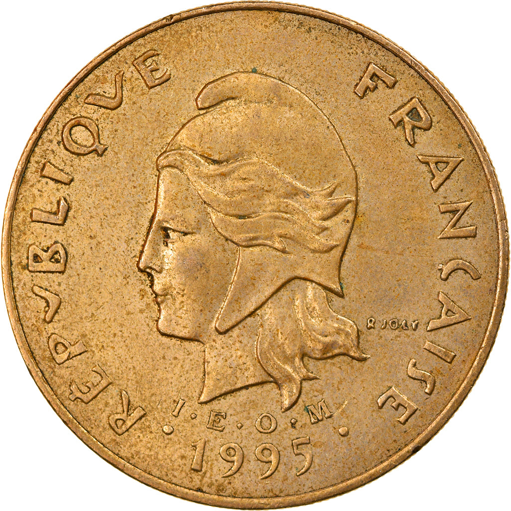 Moneta, Polinesia francese, 100 Francs, 1995, Paris, MB+, Nichel-bronzo, KM:14