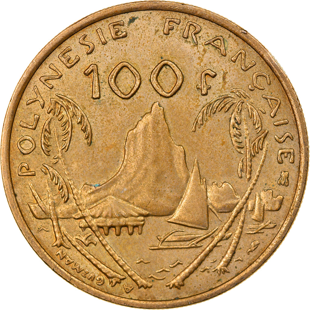 Moneta, Polinesia francese, 100 Francs, 1995, Paris, MB+, Nichel-bronzo, KM:14