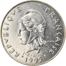 Coin, French Polynesia, 20 Francs, 1995, Paris, EF(40-45), Nickel, KM:9