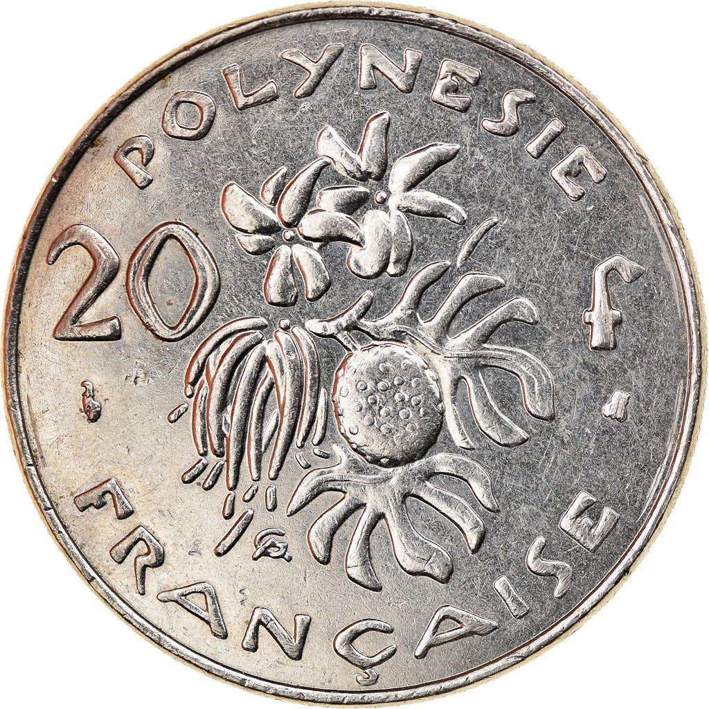 Coin, French Polynesia, 20 Francs, 1995, Paris, EF(40-45), Nickel, KM:9