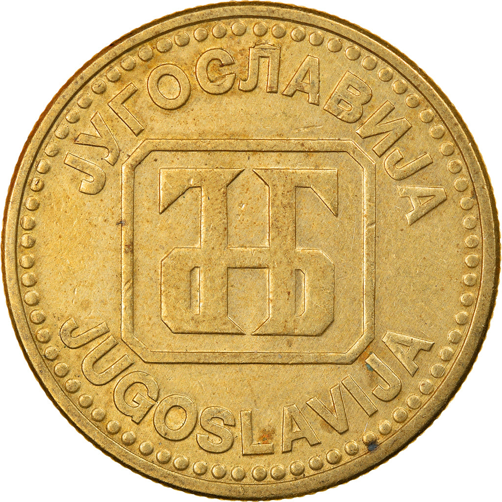 Münze, Jugoslawien, 50 Dinara, 1992, S+, Copper-Nickel-Zinc, KM:153