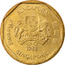 Moneda, Singapur, Dollar, 1988, British Royal Mint, MBC, Aluminio - bronce