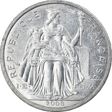 Coin, New Caledonia, 2 Francs, 2008, Paris, EF(40-45), Aluminum, KM:14