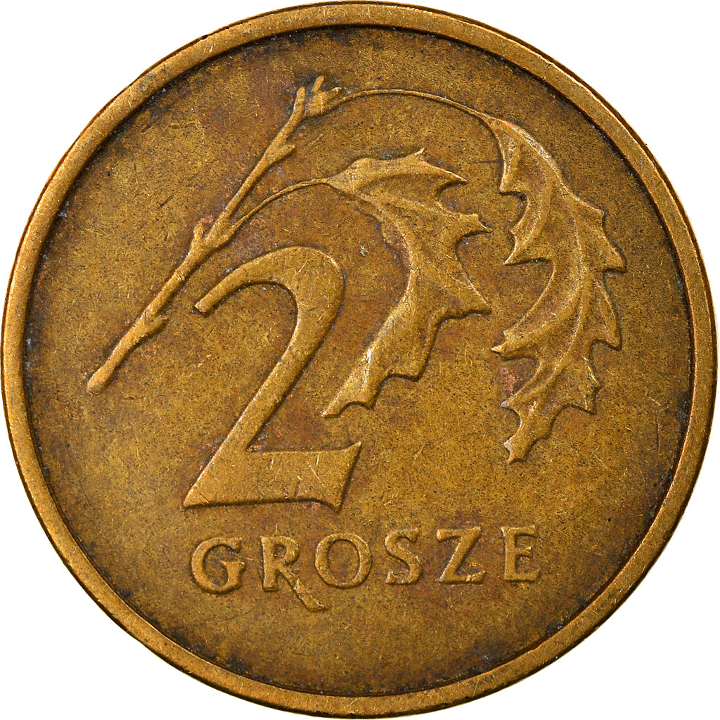 Coin, Poland, 2 Grosze, 2000, Warsaw, VF(30-35), Brass, KM:277