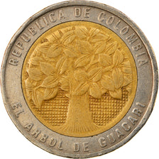 Moneda, Colombia, 500 Pesos, 1994, BC+, Bimetálico, KM:286