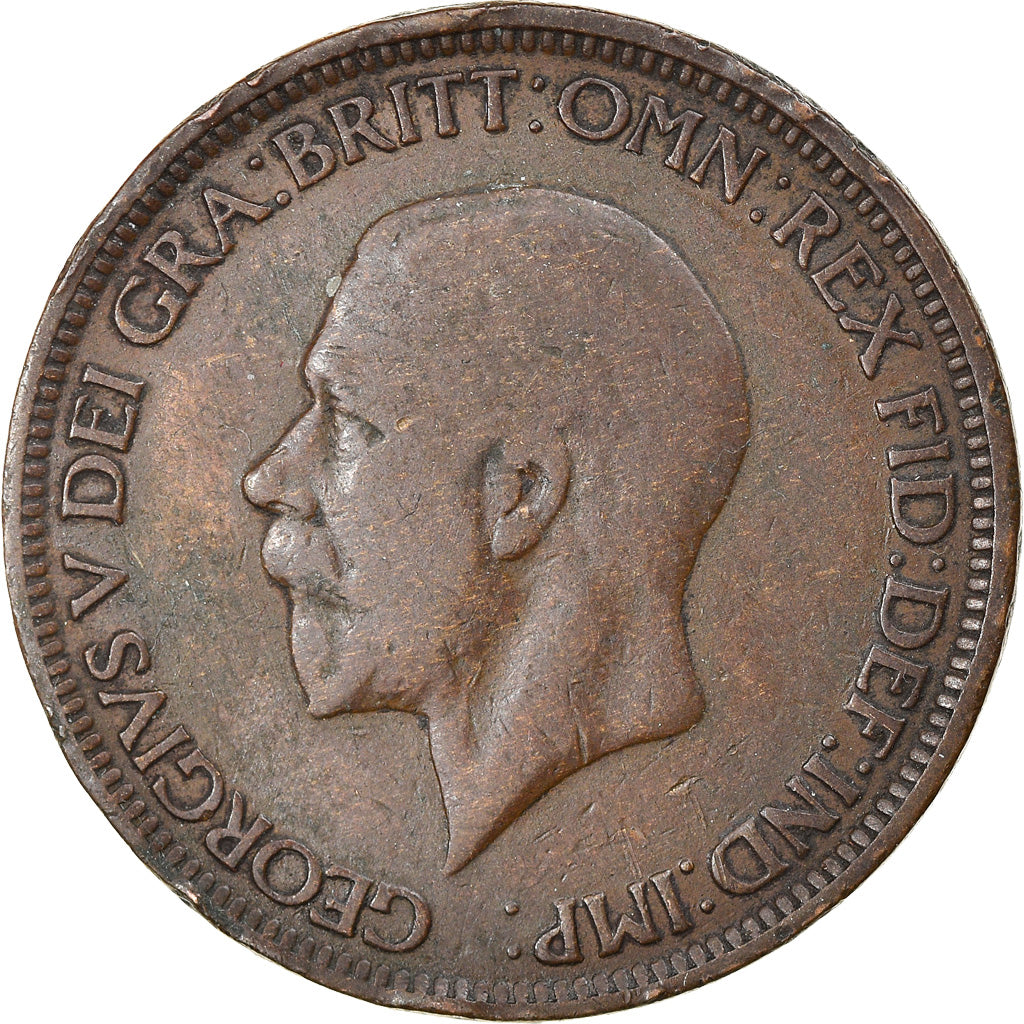 Munten, Groot Bretagne, George V, 1/2 Penny, 1933, FR+, Bronze, KM:837