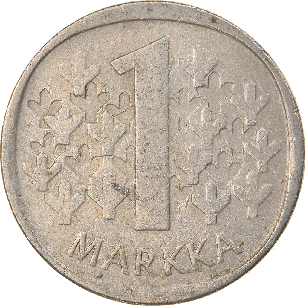 Moeda, Finlândia, Markka, 1980, VF(30-35), Cobre-níquel, KM:49a