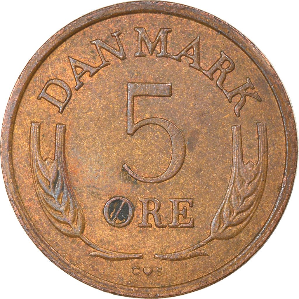 Monnaie, Danemark, Frederik IX, 5 Öre, 1970, Copenhagen, TB+, Bronze, KM:848.1