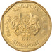 Coin, Singapore, Dollar, 1987, British Royal Mint, EF(40-45), Aluminum-Bronze