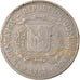 Moeda, República Dominicana, 25 Centavos, 1984, Dominican Republic Mint, Mexico