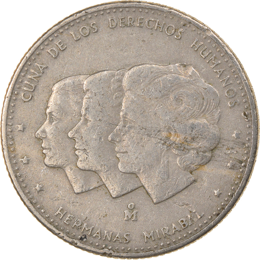Moeda, República Dominicana, 25 Centavos, 1984, Dominican Republic Mint, Mexico
