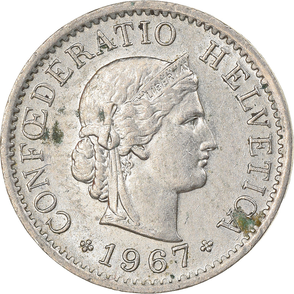 Monnaie, Suisse, 5 Rappen, 1967, Bern, TB+, Copper-nickel, KM:26