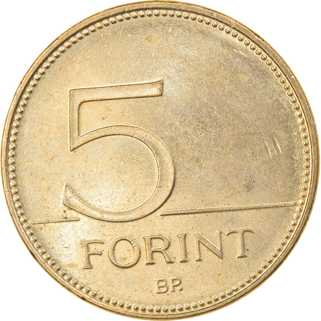 Münze, Ungarn, 5 Forint, 2013, Budapest, SS, Nickel-brass, KM:847