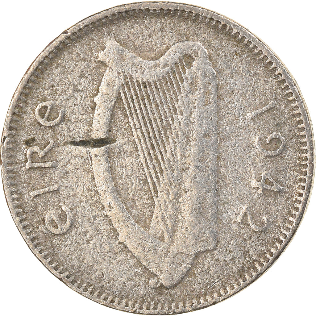 Coin, IRELAND REPUBLIC, 3 Pence, 1942, F(12-15), Copper-nickel, KM:12a