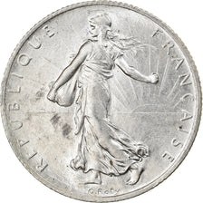 Coin, France, Semeuse, 2 Francs, 1916, Paris, AU(55-58), Silver, KM:845.1