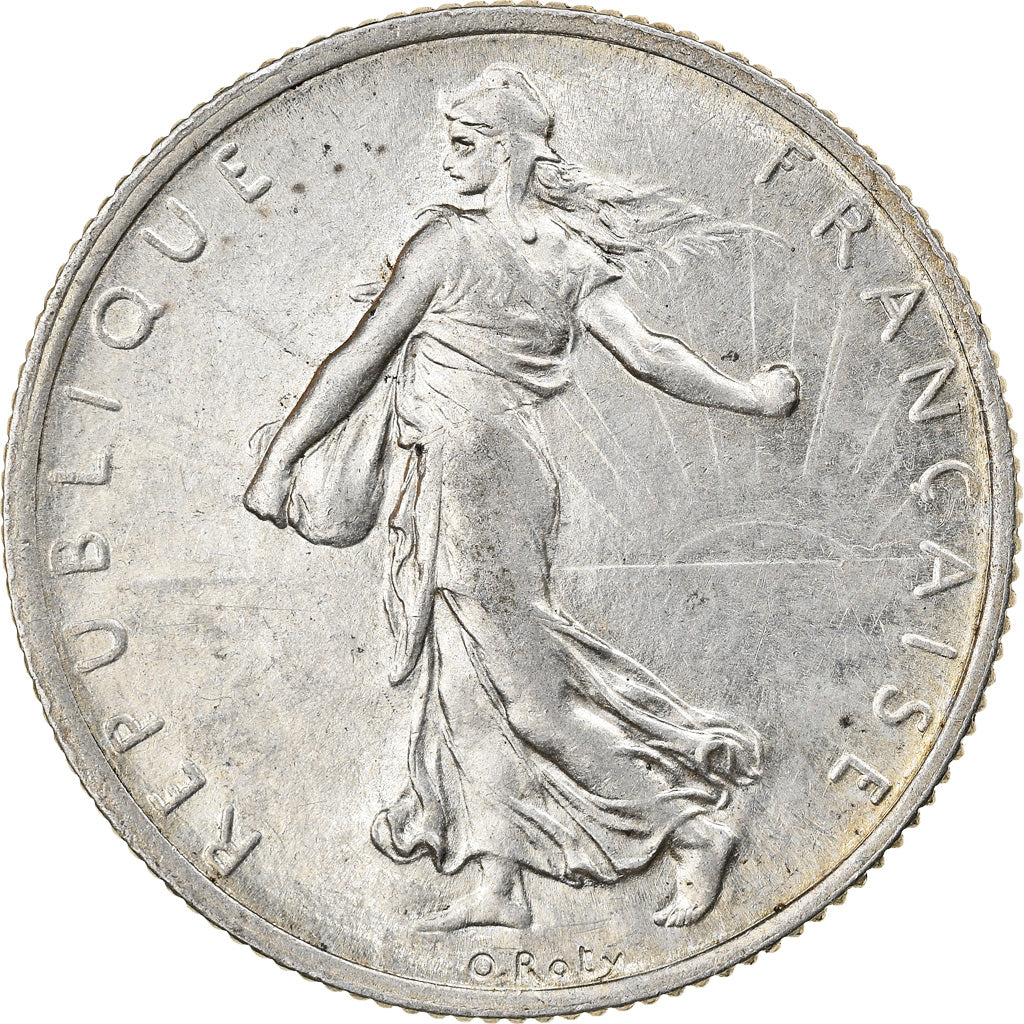 Moneta, Francia, Semeuse, 2 Francs, 1918, Paris, SPL-, Argento, KM:845.1