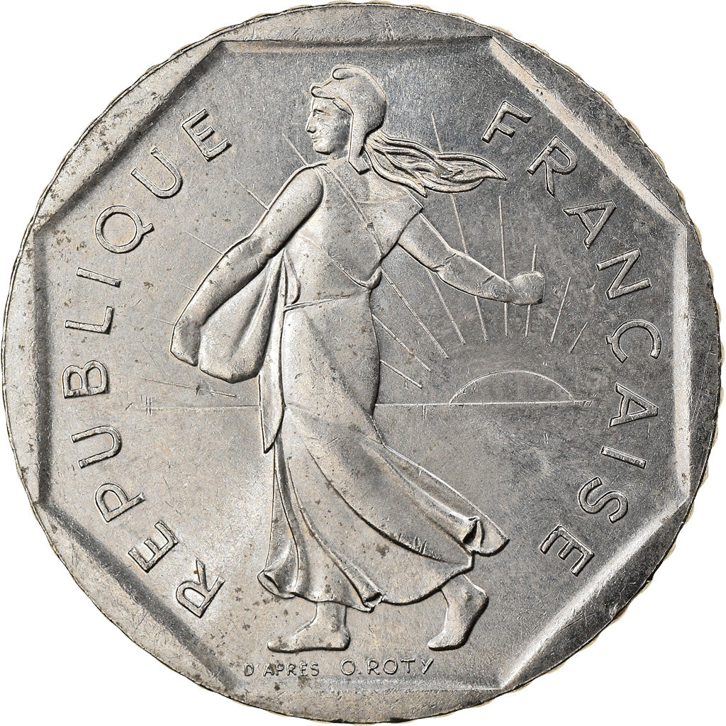 Coin, France, Semeuse, 2 Francs, 1995, Paris, AU(55-58), Nickel, KM:942.2