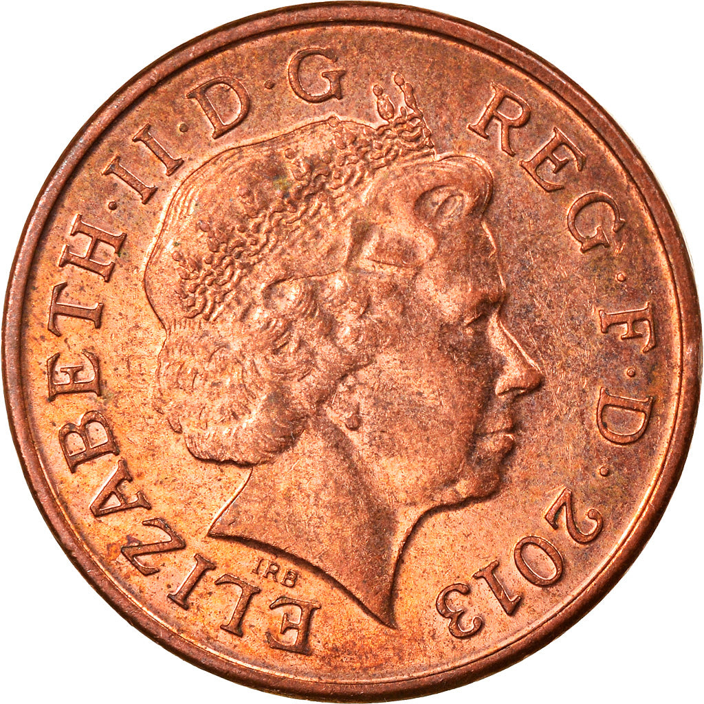 Moeda, Grã-Bretanha, Elizabeth II, Penny, 2013, EF(40-45), Aço Cromado a
