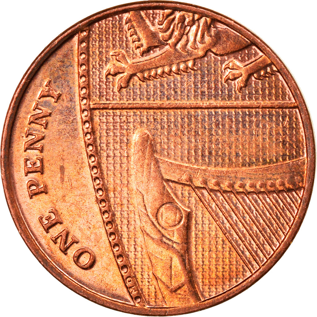 Moeda, Grã-Bretanha, Elizabeth II, Penny, 2013, EF(40-45), Aço Cromado a