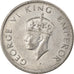 Coin, INDIA-BRITISH, George VI, 1/2 Rupee, 1947, EF(40-45), Nickel, KM:553
