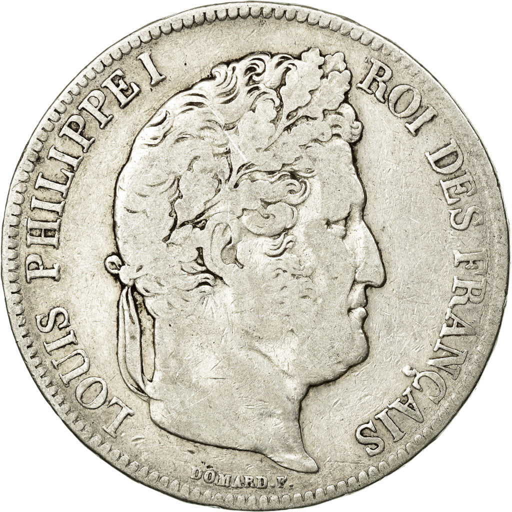 Coin, France, Louis-Philippe, 5 Francs, 1834, La Rochelle, VF(20-25), Silver