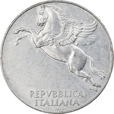 Moeda, Itália, 10 Lire, 1948, Rome, VF(30-35), Alumínio, KM:90
