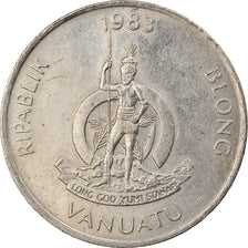 Coin, Vanuatu, 20 Vatu, 1983, British Royal Mint, EF(40-45), Copper-nickel, KM:7
