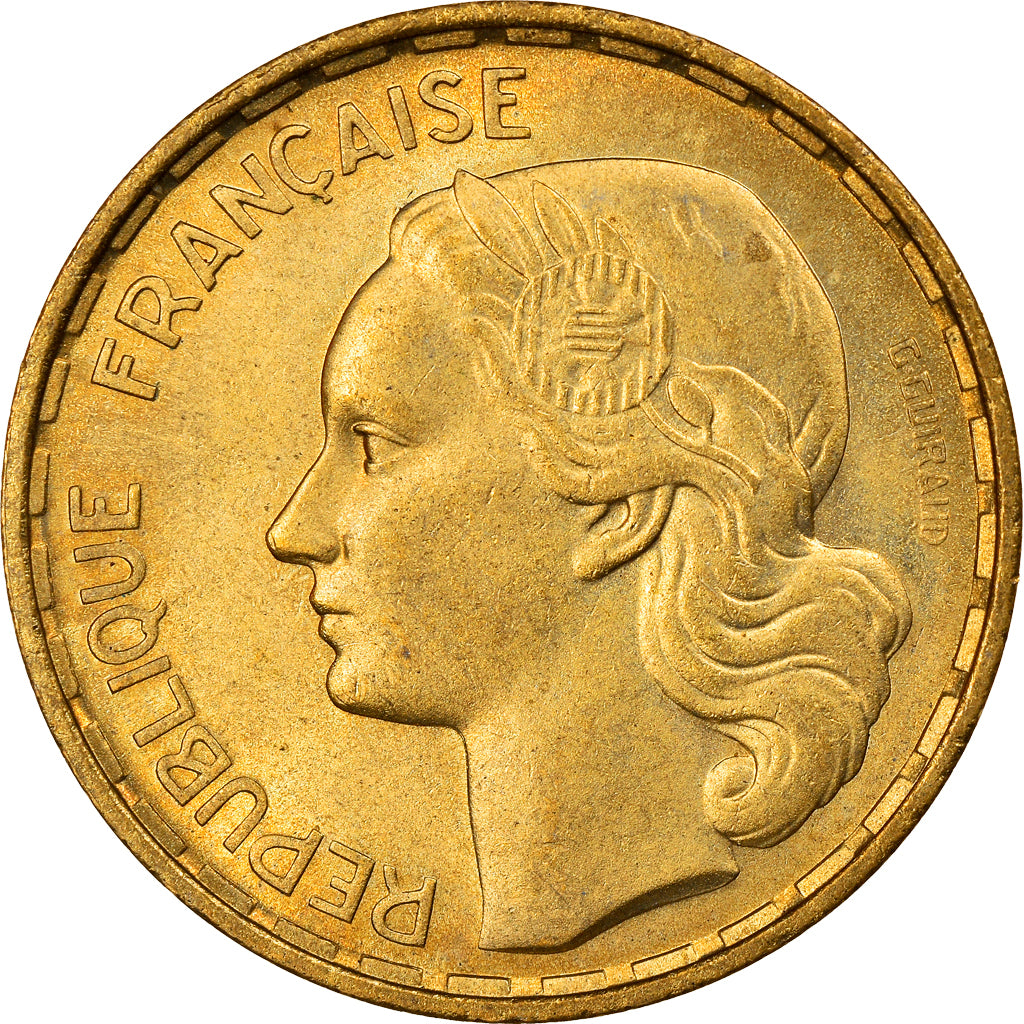 Moneta, Francia, Guiraud, 50 Francs, 1952, Paris, SPL-, Alluminio-bronzo