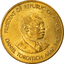 Moneta, Kenia, 5 Cents, 1987, British Royal Mint, AU(55-58), Mosiądz niklowy
