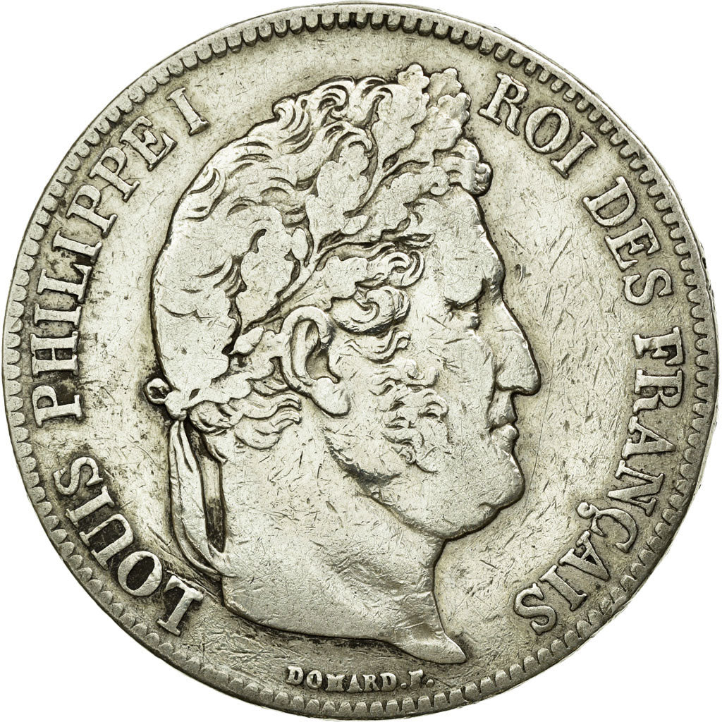 Münze, Frankreich, Louis-Philippe, 5 Francs, 1839, Rouen, S, Silber, KM:749.2