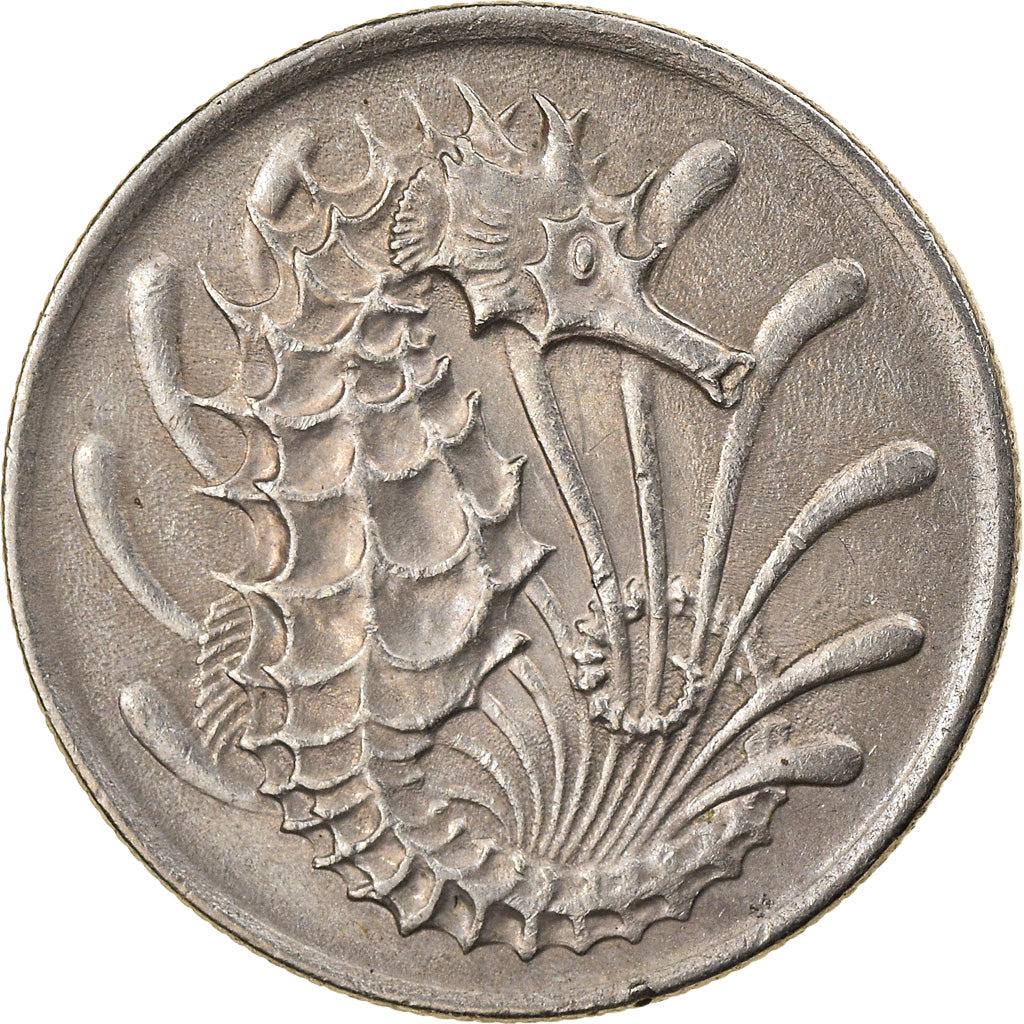 Coin, Singapore, 10 Cents, 1970, Singapore Mint, VF(30-35), Copper-nickel, KM:3