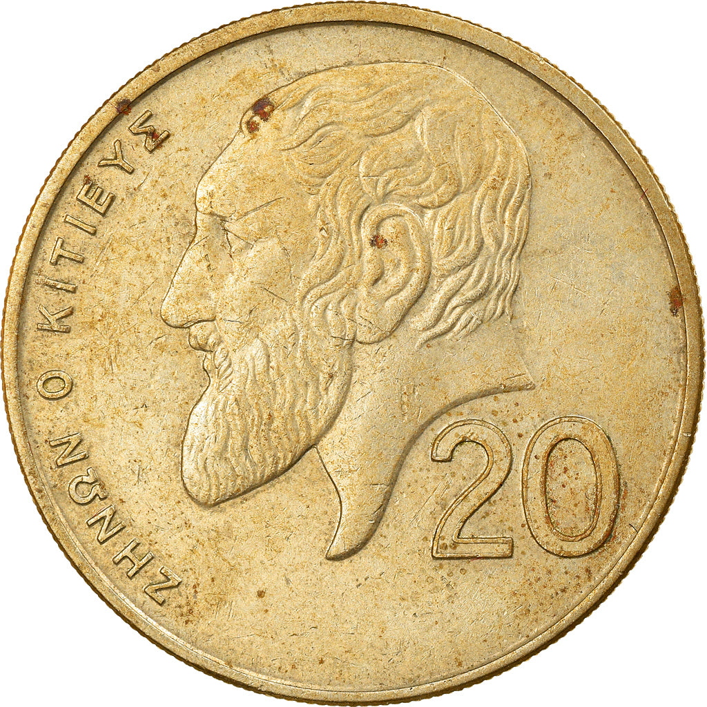 Münze, Zypern, 20 Cents, 1991, S+, Nickel-brass, KM:62.2