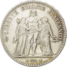 FRANCE, Hercule, 5 Francs, 1874, Bordeaux, KM #820.2, EF(40-45), Silver,...