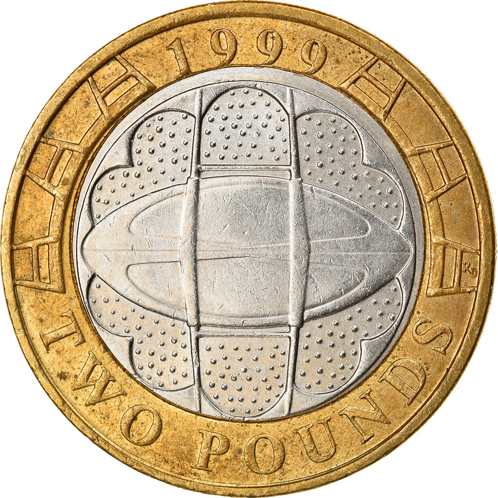 Coin, Great Britain, Elizabeth II, 2 Pounds, 1999, EF(40-45), Bi-Metallic