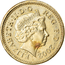 Coin, Great Britain, Elizabeth II, Pound, 2002, British Royal Mint, EF(40-45)