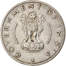 Coin, INDIA-REPUBLIC, 1/4 Rupee, 1954, VF(30-35), Nickel, KM:5.2