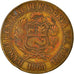 Moneta, Peru, Sol, 1968, Lima, VF(30-35), Mosiądz, KM:248