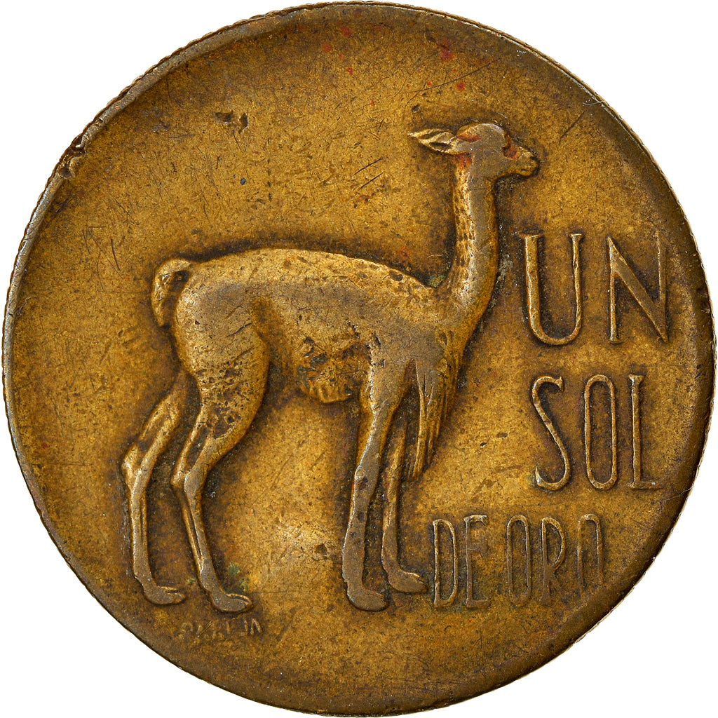 Moeda, Peru, Sol, 1968, Lima, VF(30-35), Latão, KM:248