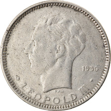 Coin, Belgium, 5 Francs, 5 Frank, 1936, VF(30-35), Nickel, KM:108