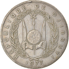 Moneda, Yibuti, 100 Francs, 1977, Paris, BC+, Cobre - níquel, KM:26