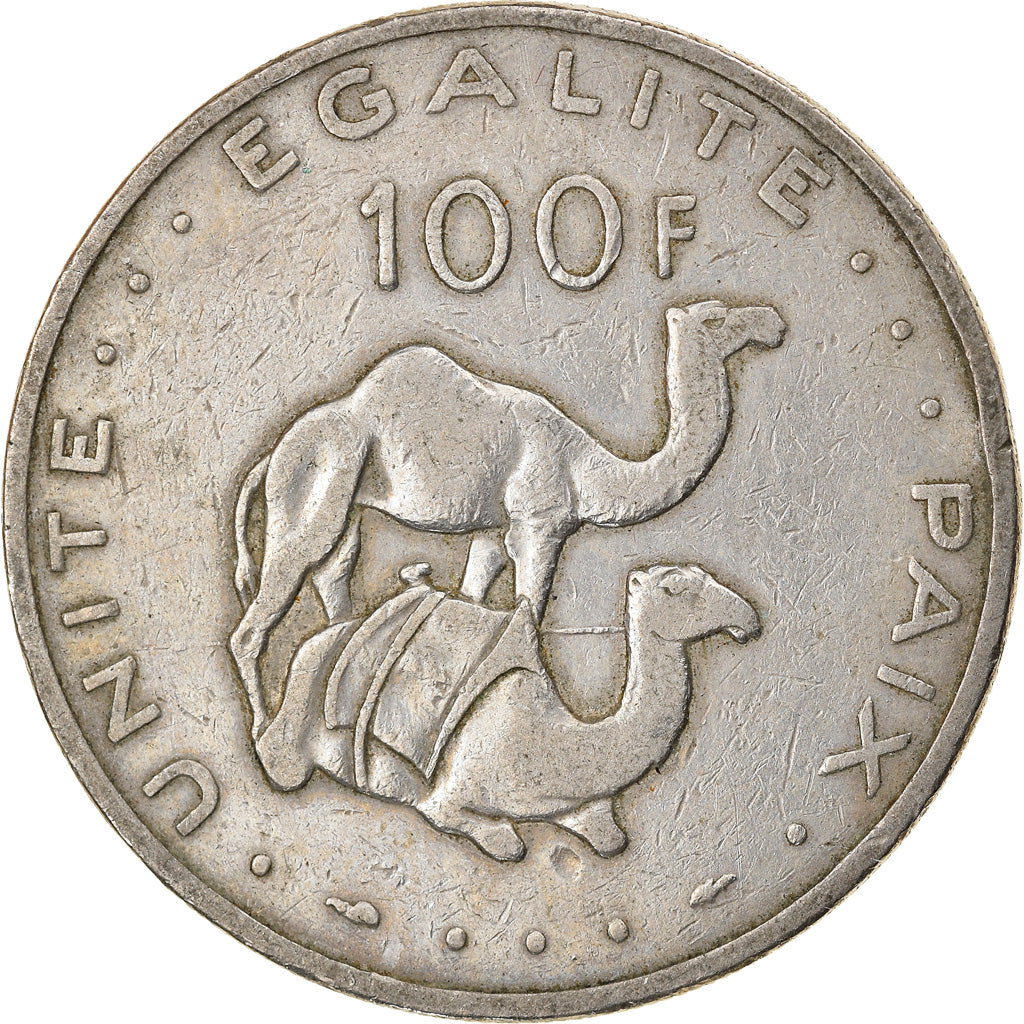 Monnaie, Djibouti, 100 Francs, 1977, Paris, TB+, Copper-nickel, KM:26
