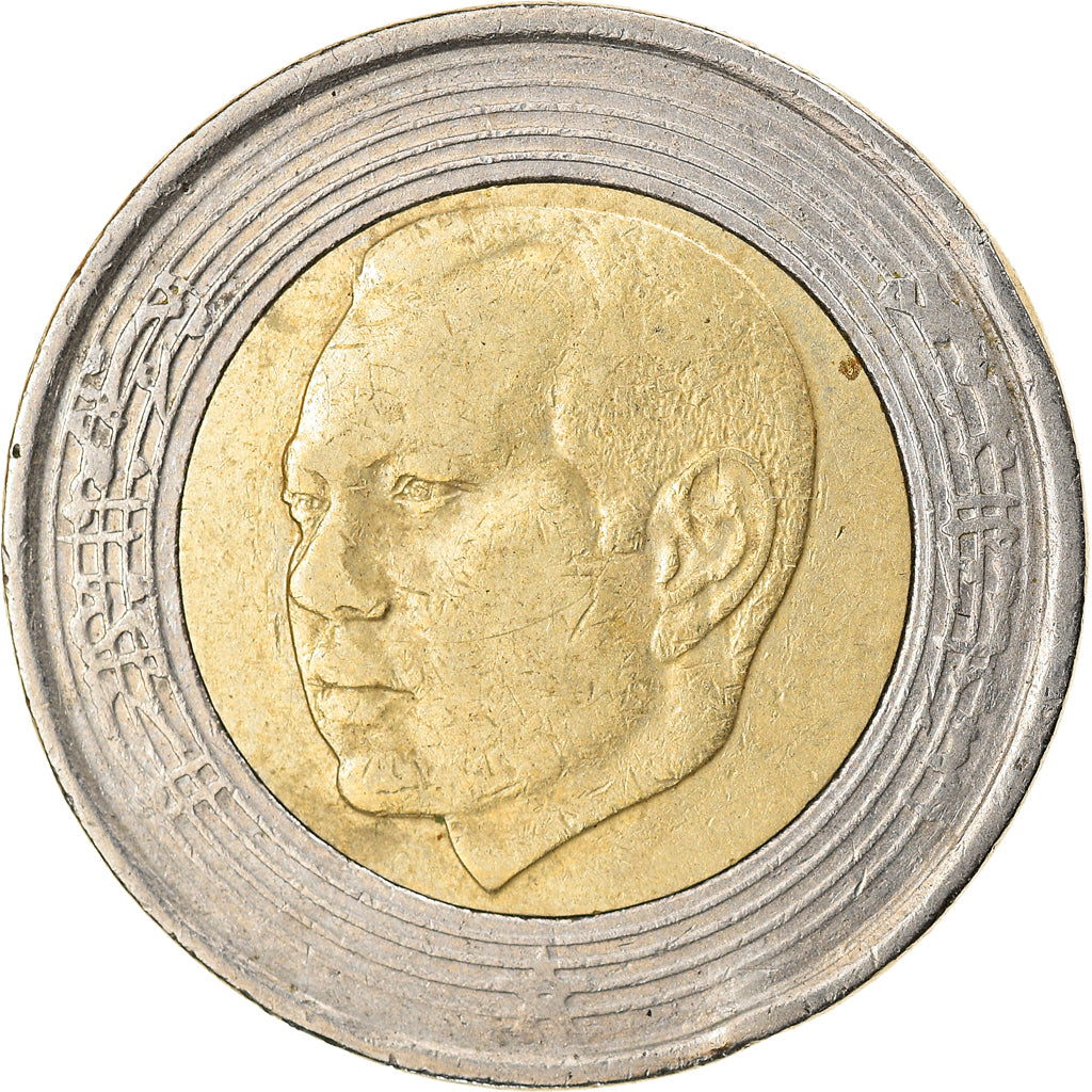 Monnaie, Maroc, Mohammed VI, 5 Dirhams, 2002, Paris, TB+, Bi-Metallic, KM:109