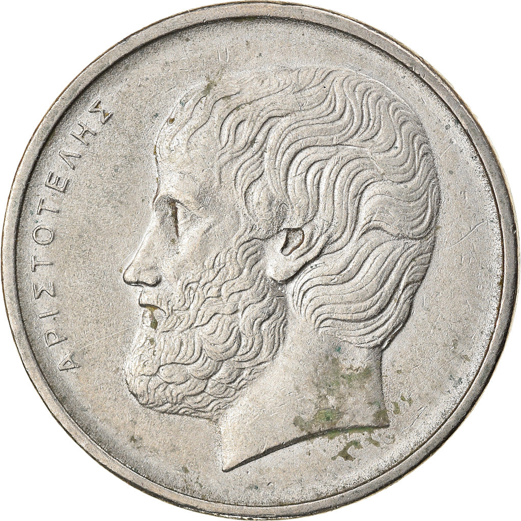 Moneta, Grecia, 5 Drachmai, 1980, MB+, Rame-nichel, KM:118