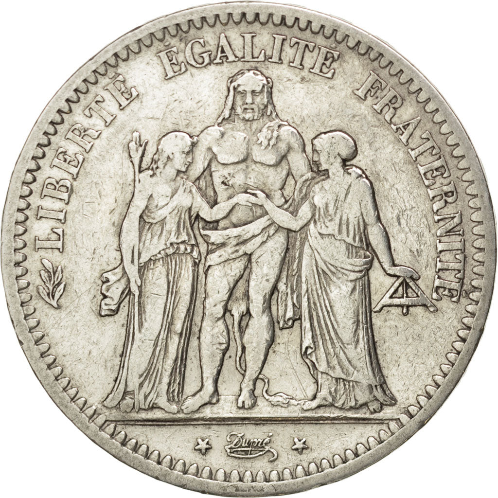 Deuxième République, 5 Francs Hercule, 1848 A, KM 756.1